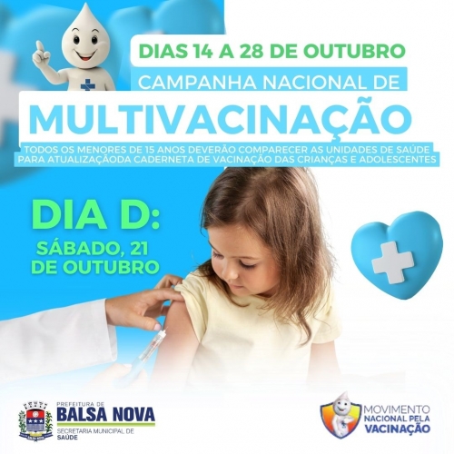 Atualização da Caderneta de Vacinação das crianças e adolescentes.