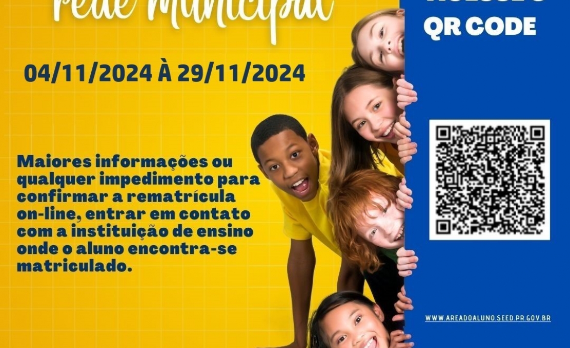 REMATRÍCULAS ON LINE DA REDE MUNICIPAL