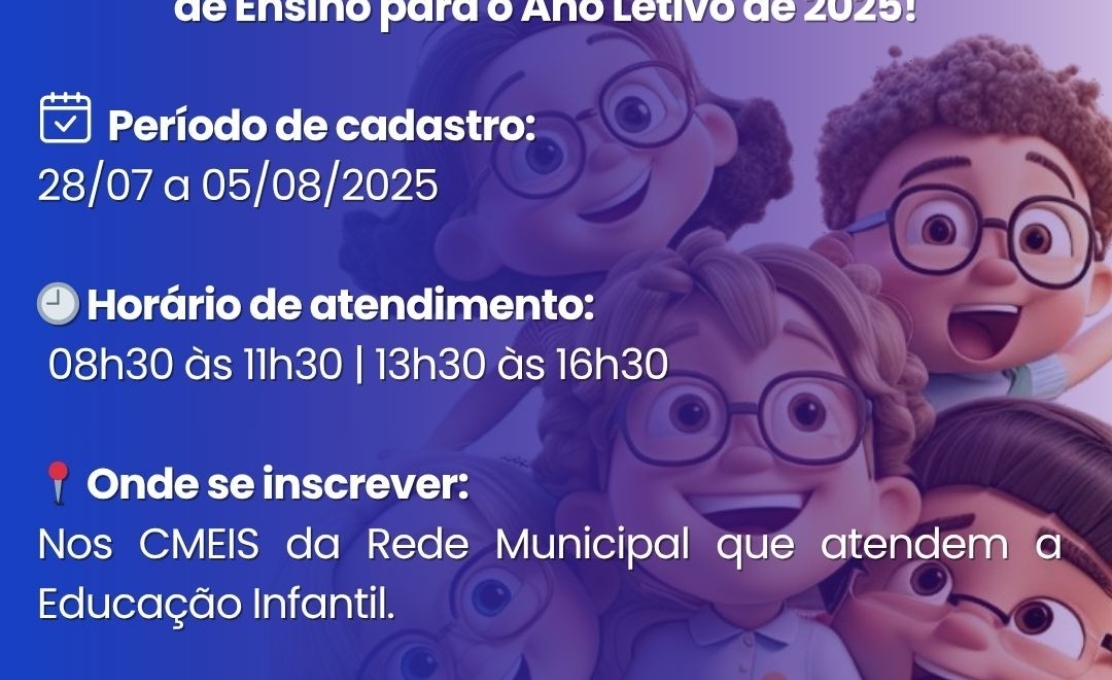 Inscrições abertas para o Cadastro Municipal Unificado