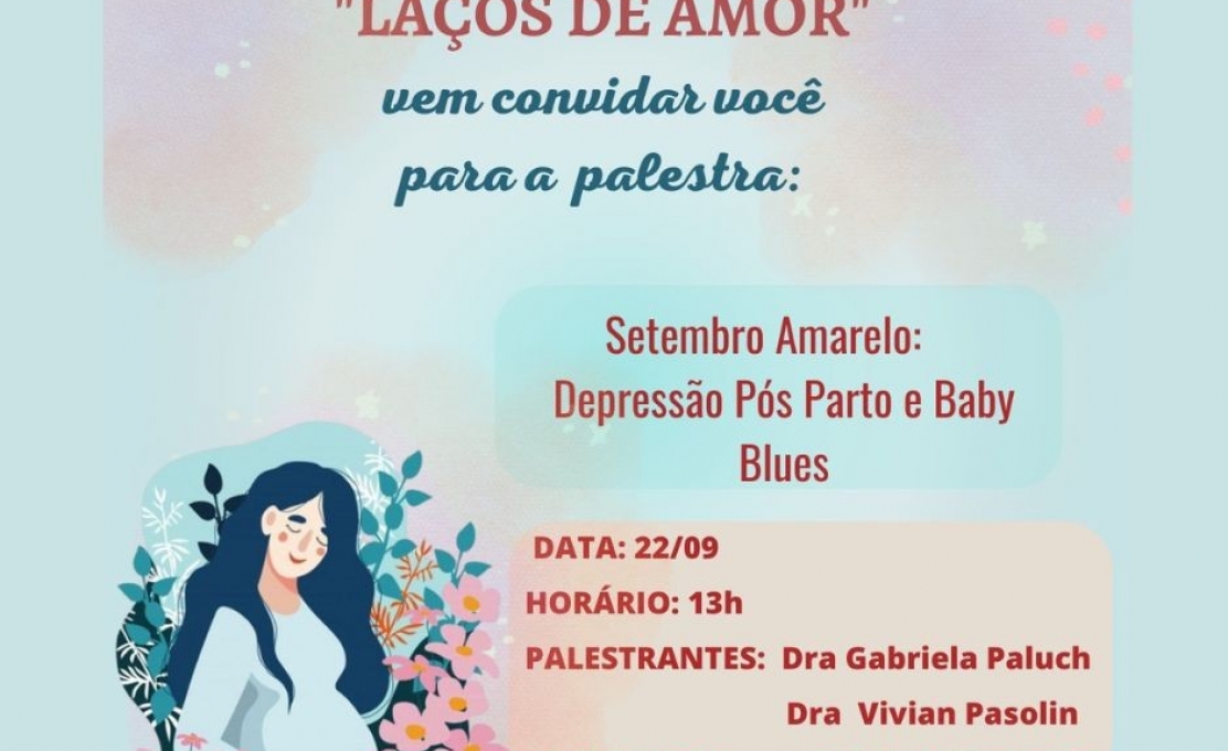 Grupo de gestante convida para palestra, PARTICIPE!