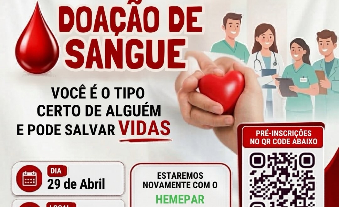 Ajude a salvar vidas, doe sangue!
