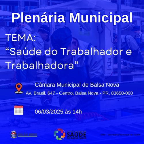 Encontro com o tema: Saúde do Trabalhador e Trabalhadora