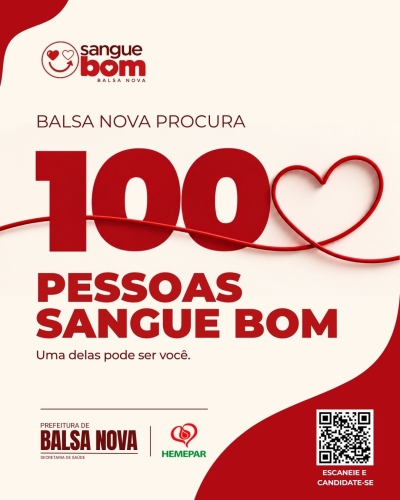No dia 17 de novembro, o Hemepar irá realizar uma ação de doação de sangue. Participe!