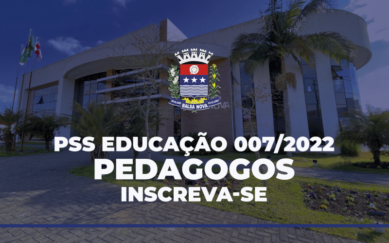 PSS 007/2022 - PEDAGOGO