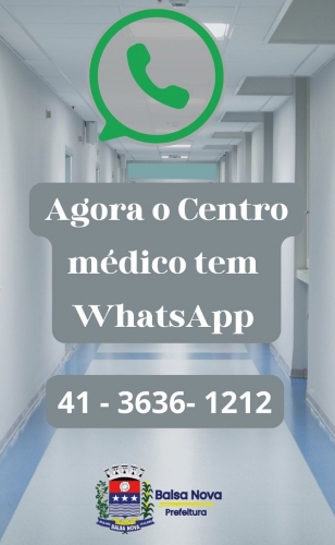 Agora o Centro Médico tem WhatsApp