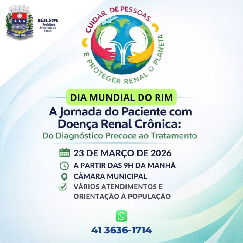 Dia Mundial do Rim em Balsa Nova